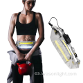 Nuevo tipo de agua Tipo-C Recargable Running LED Bag Pack Outdoor Sports Bag Night Advertencia Visible Fanny Pack Light